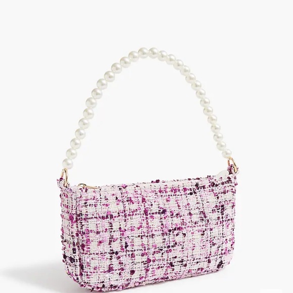 J. Crew Other - 🎁 J. Crew / Crew Cuts Girls' pearl-strap tweed handbag (NWT)